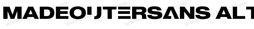 MADEOuterSans Alt Bl字体转换